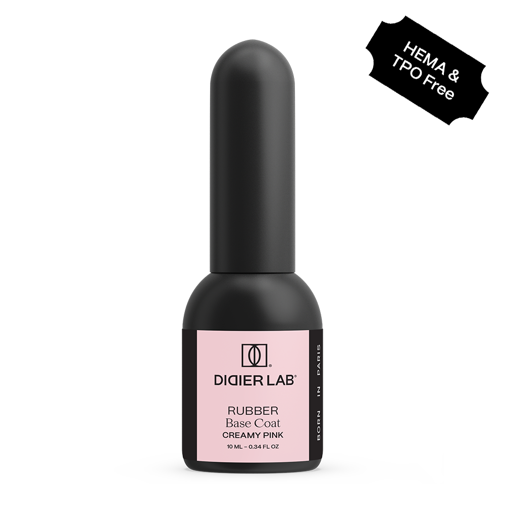 Gellak, Rubber base coat, creamy pink, HEMA & TPO-vrij, 10ml
