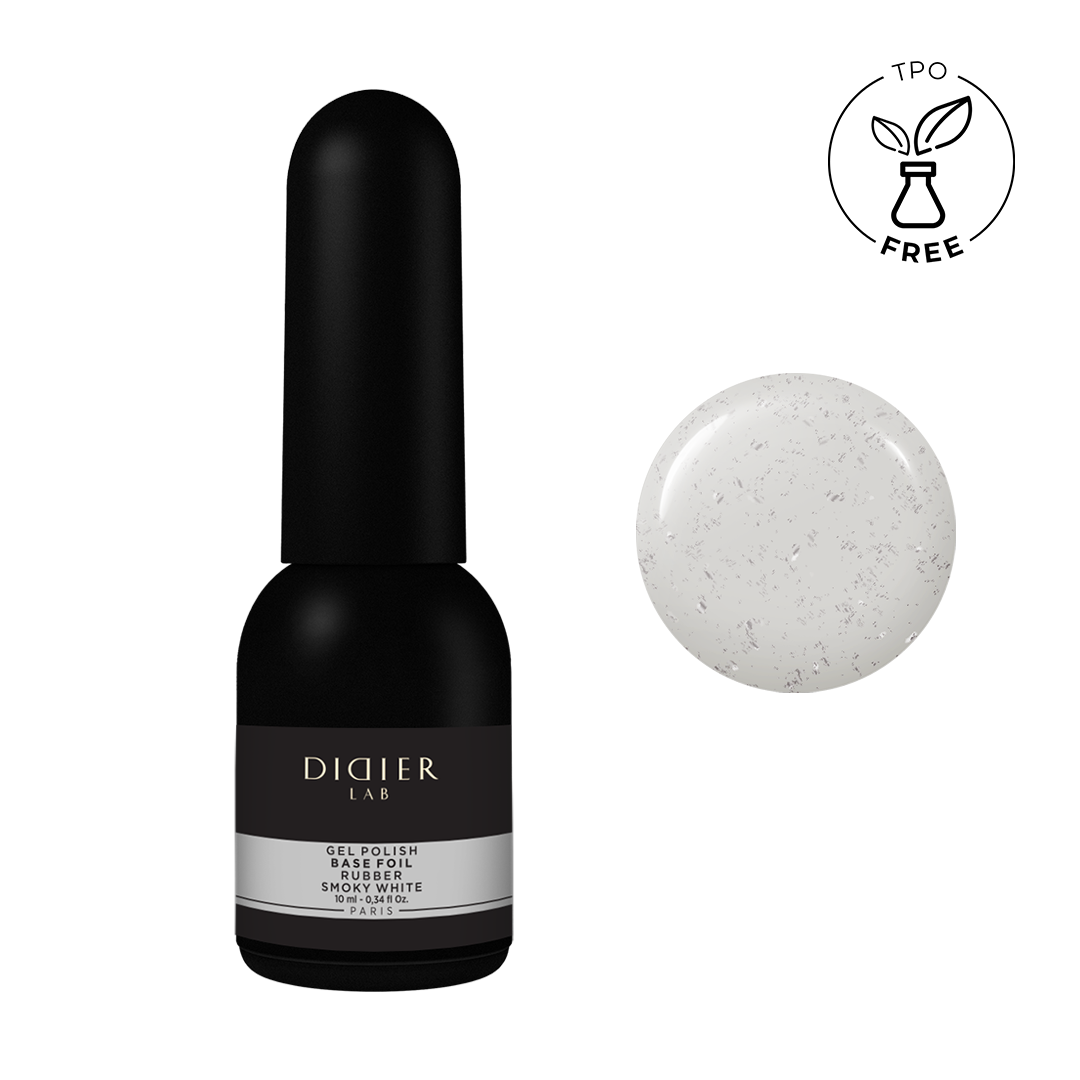 Gellak, Rubber base foil, smoky white, 10ml