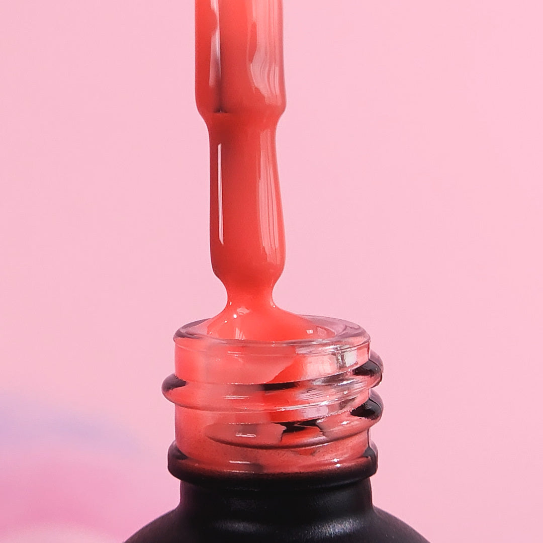 Rubber base coat, magic coral, 10ml