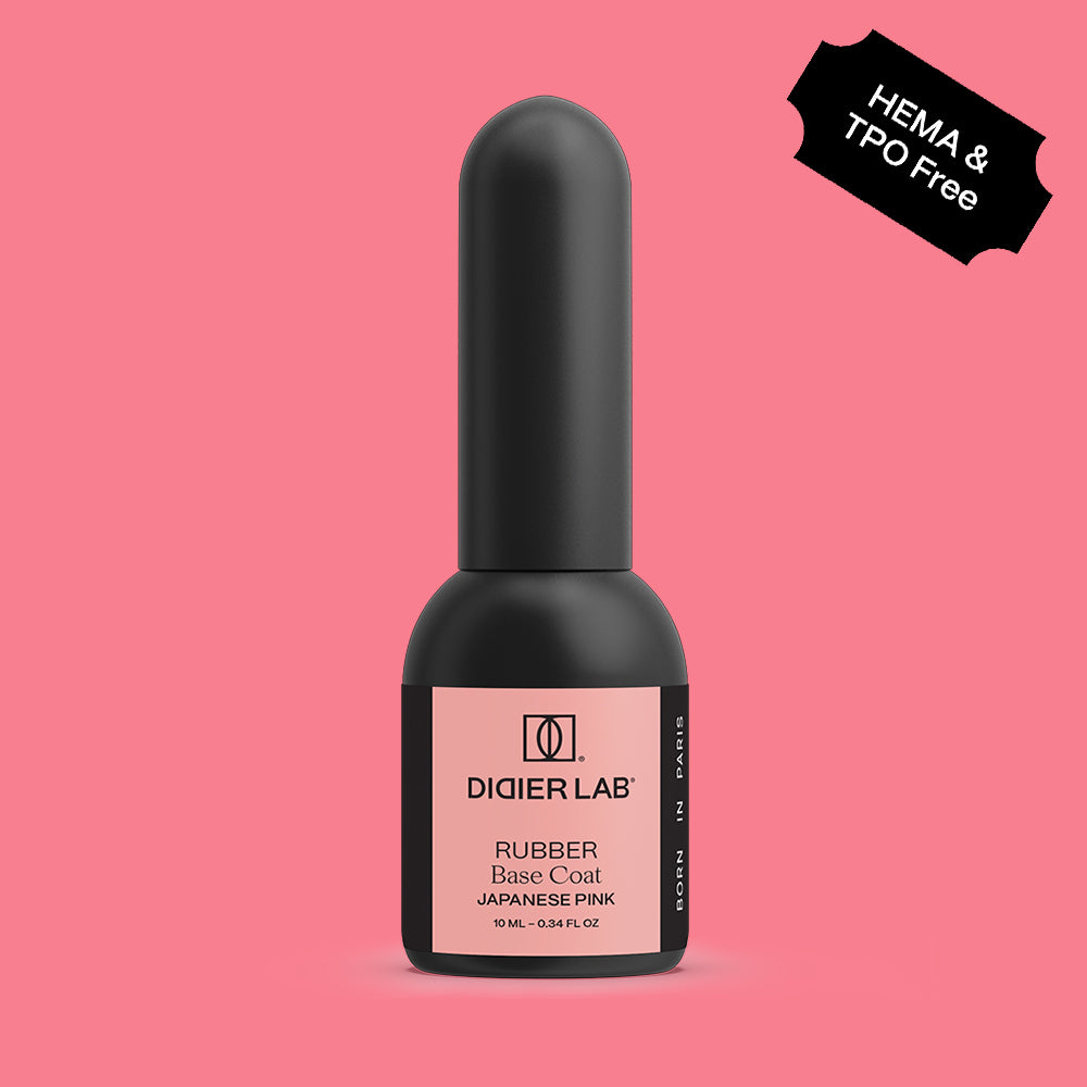 Rubber base coat, Japanese pink, 10ml