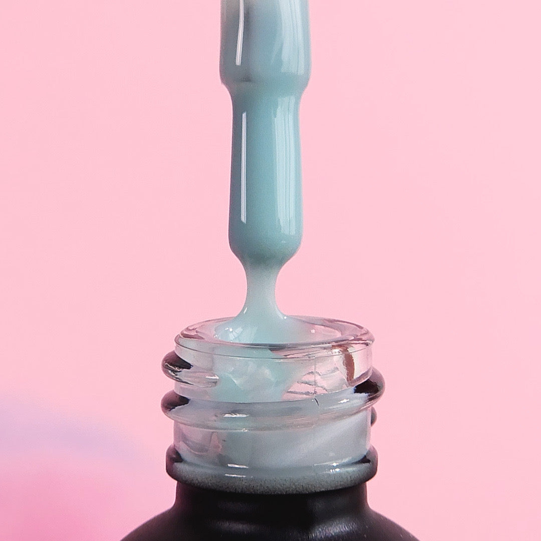 Rubber base coat, soft mint, 10ml