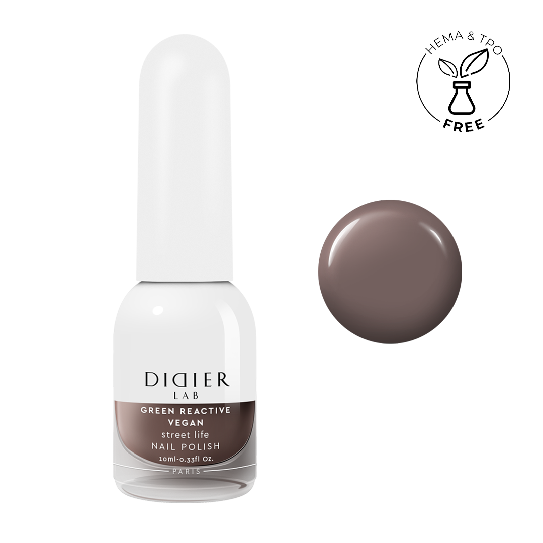 Green reactive, vegan nail polish "Didier Lab", street life, 10ml
