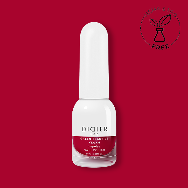 Green reactive, vegan nail polish "Didier Lab", impulse, 10ml