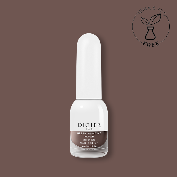Green reactive, vegan nail polish "Didier Lab", street life, 10ml