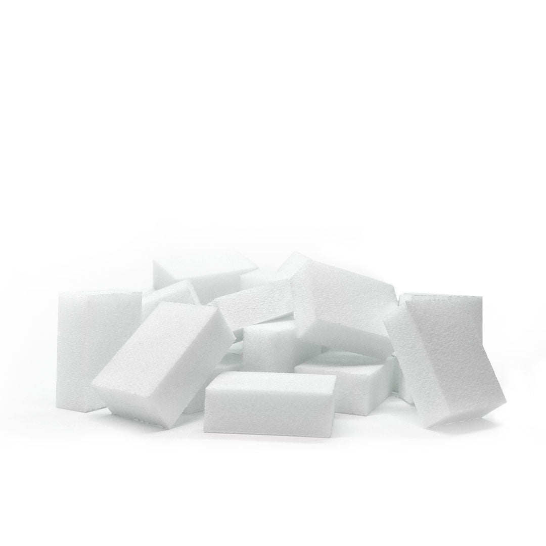 Nail buffer "Didier Lab", white small, 30 ppsc