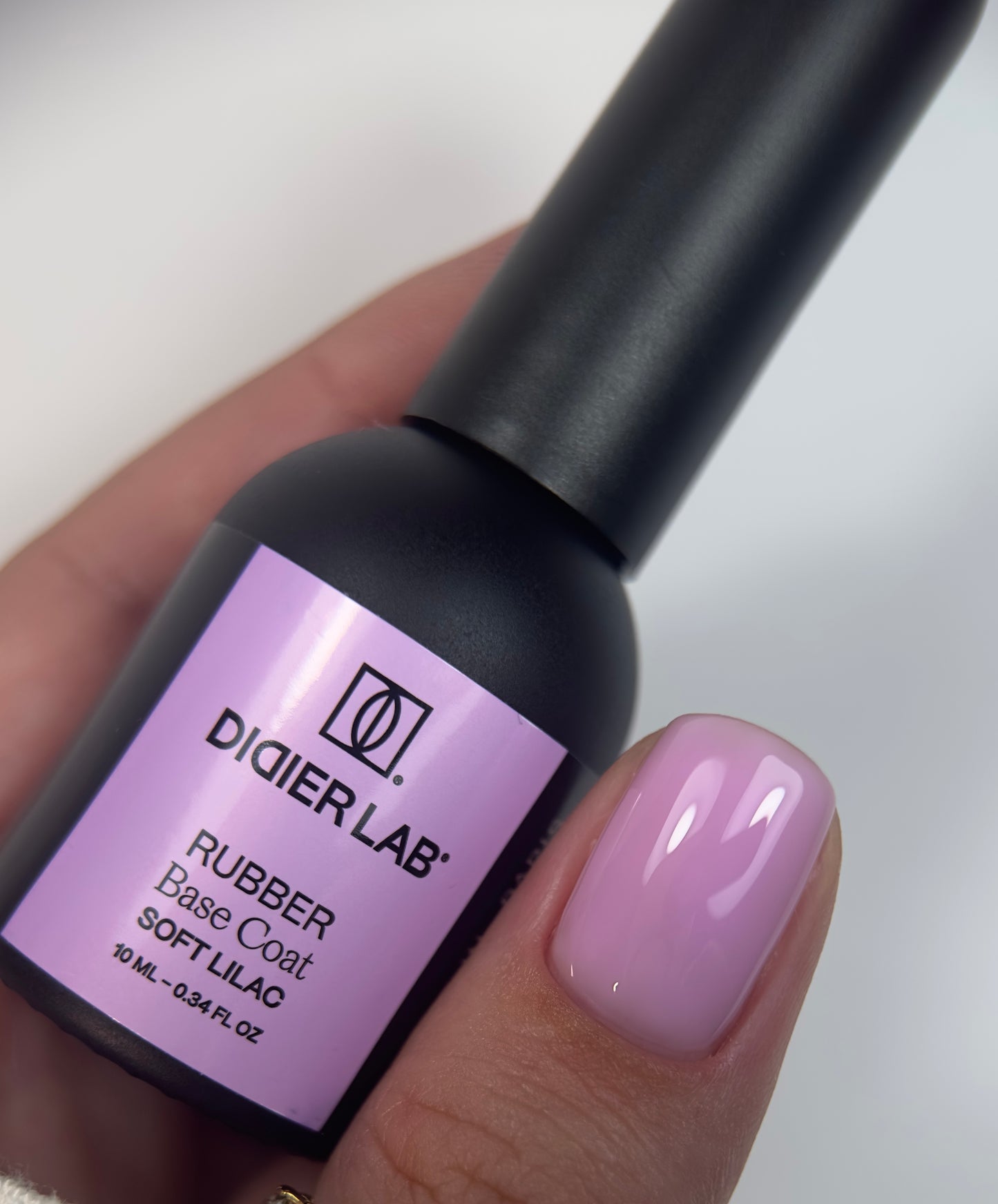 Rubber base coat, soft lilac, 10ml