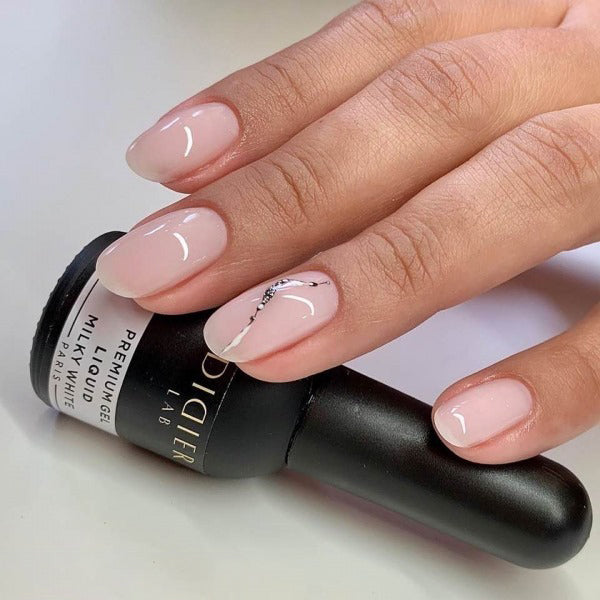 Premium Gel Liquid "Didier Lab", milky white , 10ml