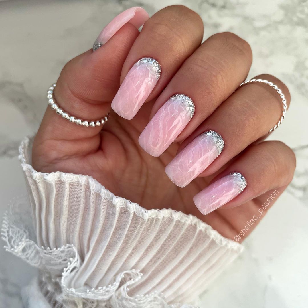 Gellak, Rubber base coat, milky pink, 10ml