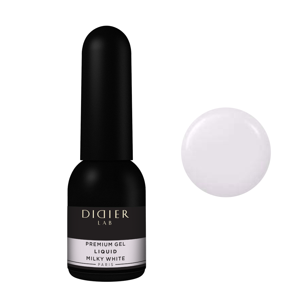 Premium Gel Liquid "Didier Lab", milky white , 10ml