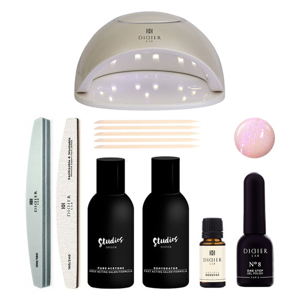 One Step manicure set with UV/LED lamp for beginners