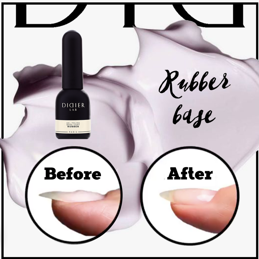 Gellak, Rubber Base coat, Transparent, 10ml