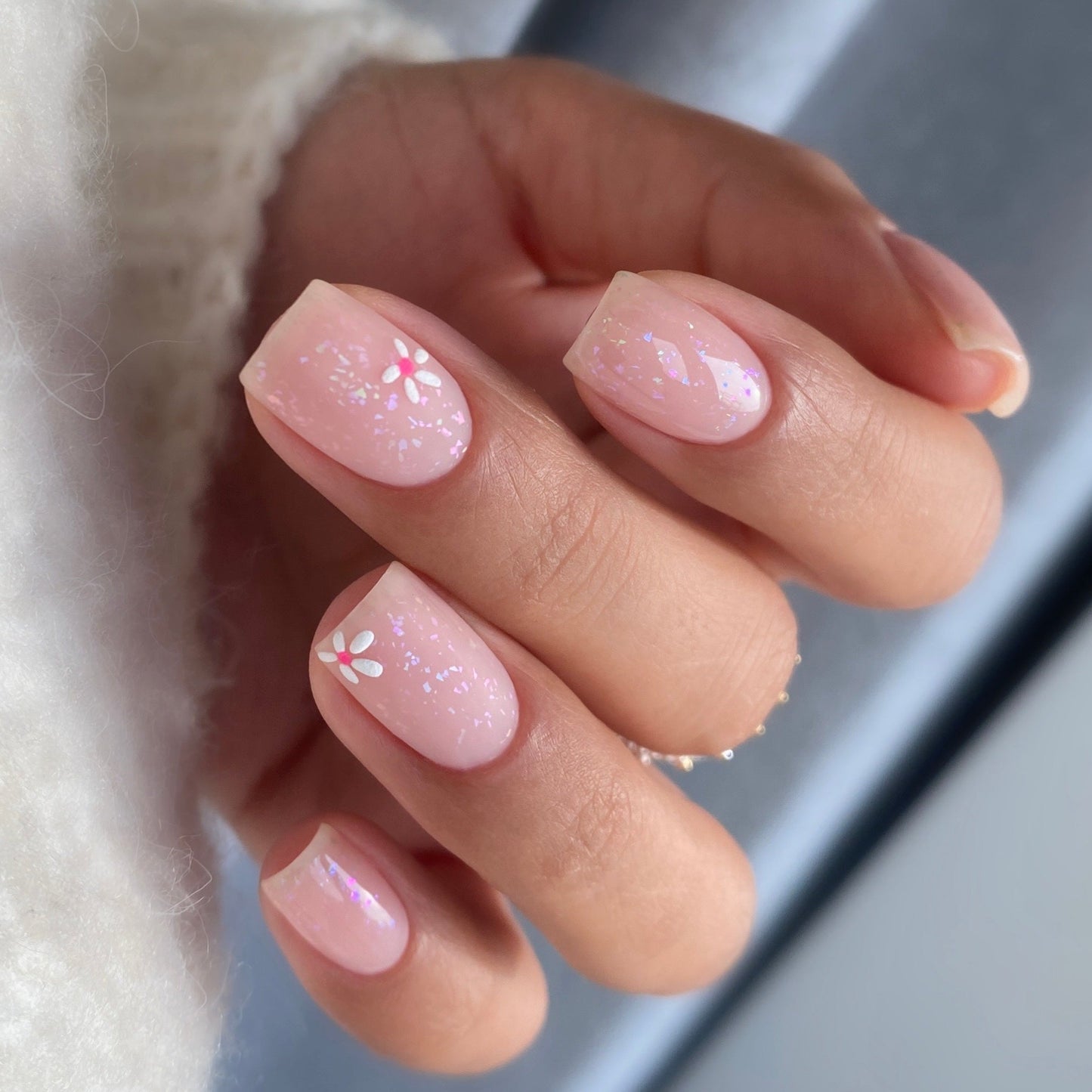 Gellak, Rubber base foil, powder pink, 10ml