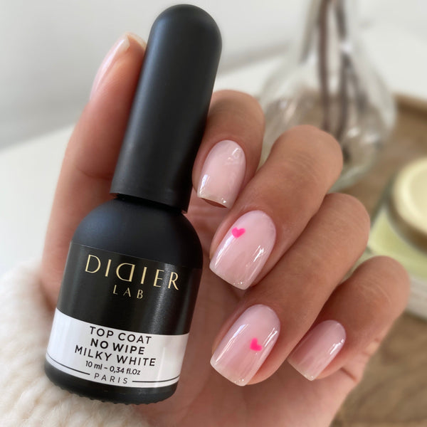 Top coat no wipe "Didier lab", Milky White, 10ml Didier Lab NL