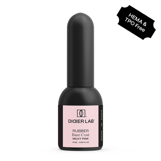 Gellak, Rubber base coat, milky pink, HEMA & TPO-vrij, 10ml