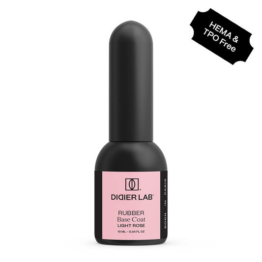Gellak, Rubber base coat, light rose, HEMA & TPO-vrij, 10ml