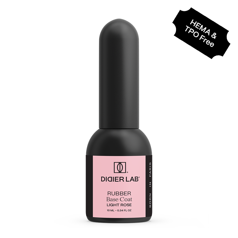 Gellak, Rubber base coat, light rose, 10ml