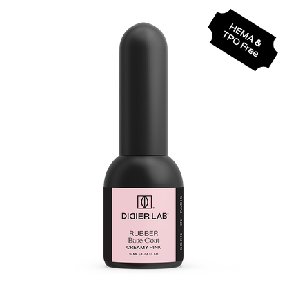 Gellak, Rubber base coat, creamy pink, HEMA & TPO-vrij, 10ml