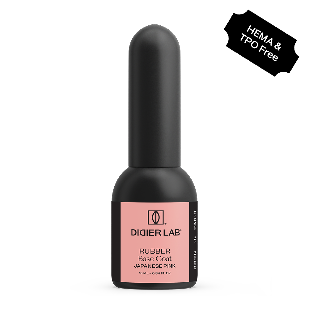 Rubber base coat, Japanese pink, 10ml
