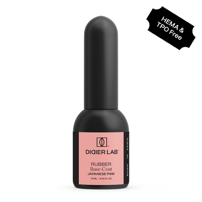 Rubber base coat, Japanese pink, 10ml