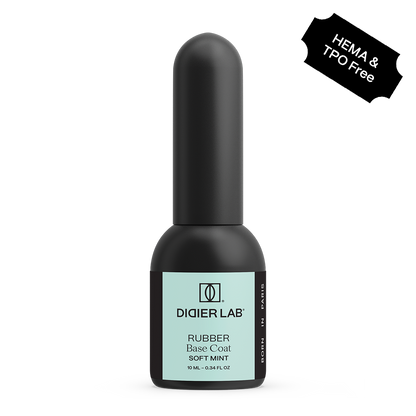 Rubber base coat, soft mint, 10ml