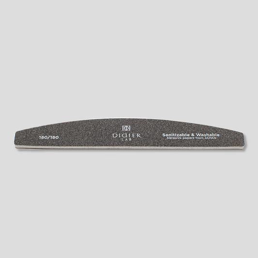 Didier Lab" Nagelvijl, halfmoon, black, 180/180