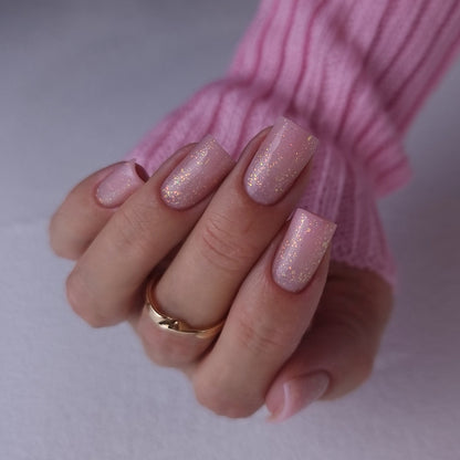 Gellak, Rubber base foil, pink, 10ml