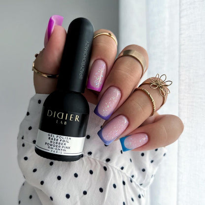 Gellak, Rubber base foil, powder pink, 10ml