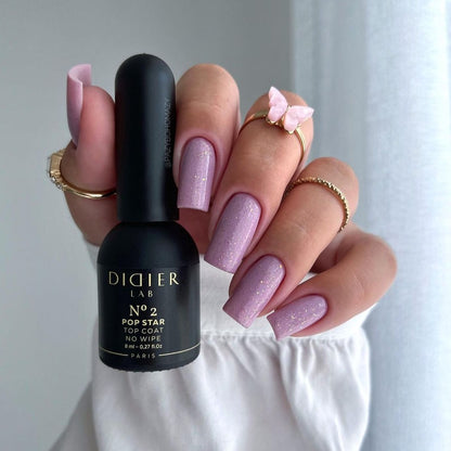 Gellak Top coat no wipe "Didier Lab", Pop Star, No2