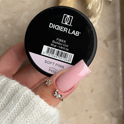 Fiber builder gel "Didier Lab", Soft Pink, 50gr