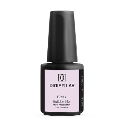 Builder Gel BBIO "Didier Lab" Milky Pink Glitter, 15ml
