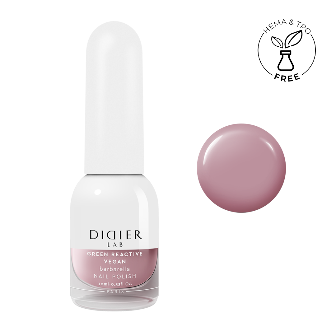 Green reactive, vegan nail polish "Didier Lab", barbarella, 10ml