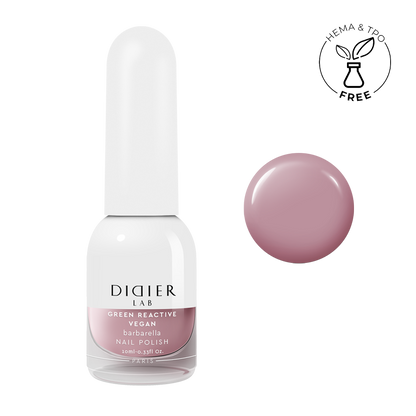 Green reactive, vegan nail polish "Didier Lab", barbarella, 10ml