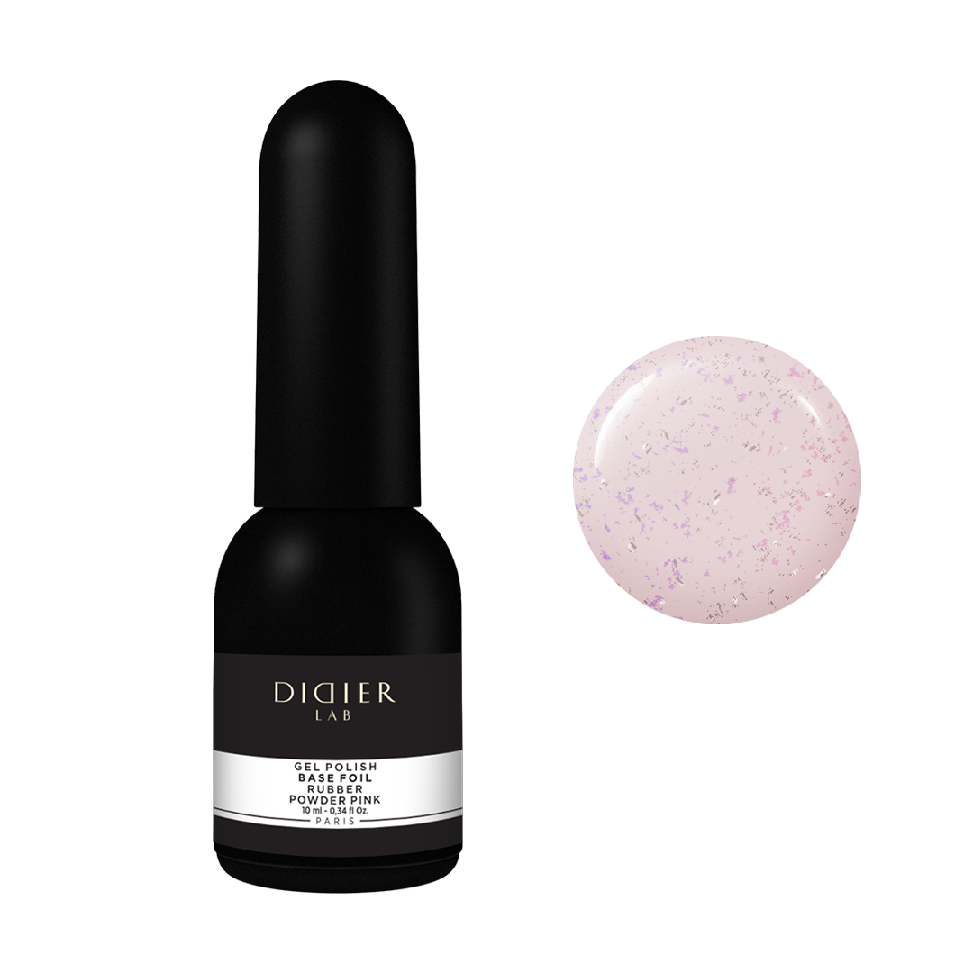 Gellak, Rubber base foil, powder pink, 10ml