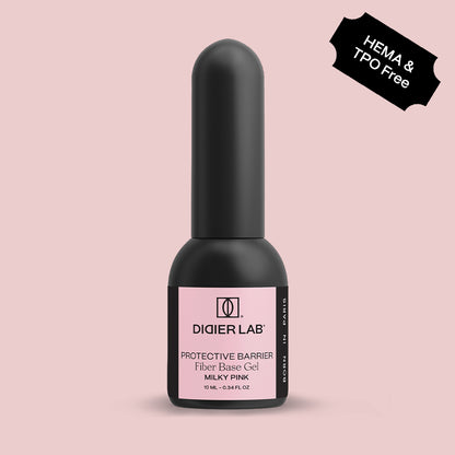 Fiber base gel "Didier Lab", Milky Pink, 10 ml