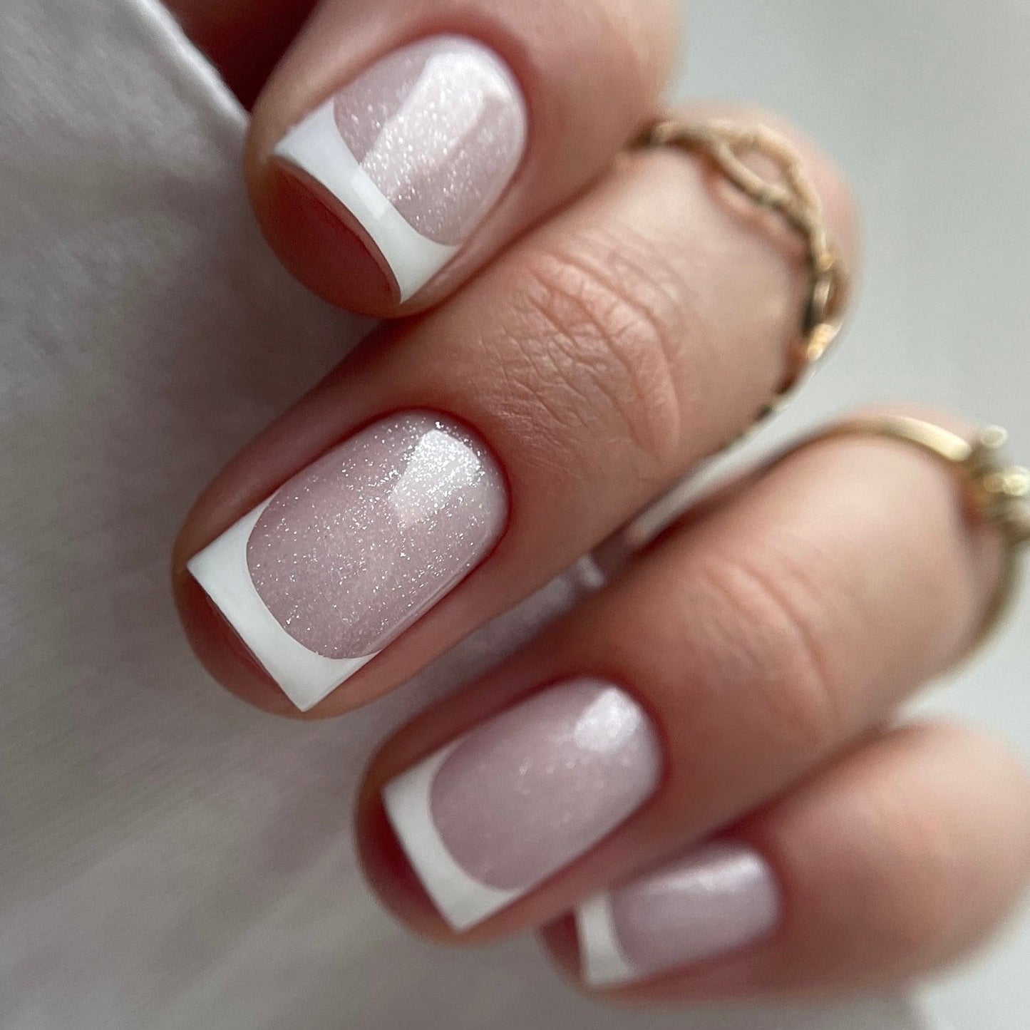 Fiber base gel "Didier Lab", Shimmer White,