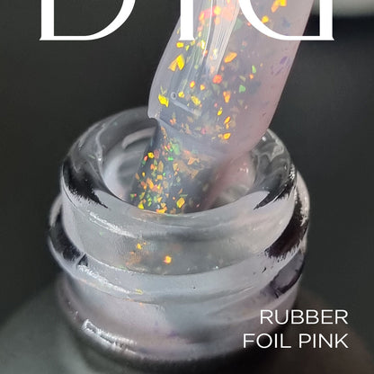 Gellak, Rubber base foil, pink, 10ml