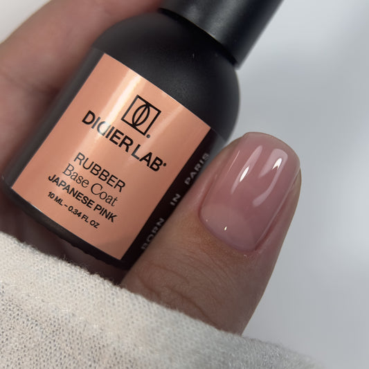 Rubber base coat, Japanese pink, 10ml