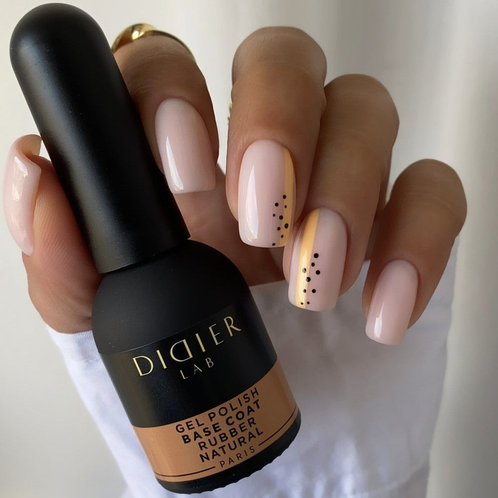 Gellak, Rubber base coat, natural, 10ml
