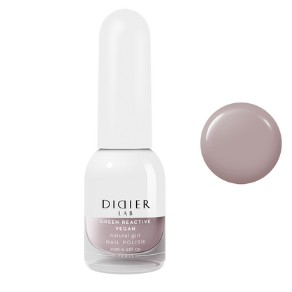 Green reactive, vegan nail polish "Didier Lab", natural girl, 10ml