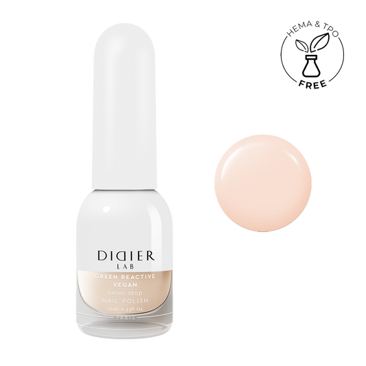 Green reactive, vegan nail polish "Didier Lab", never stop, 10ml