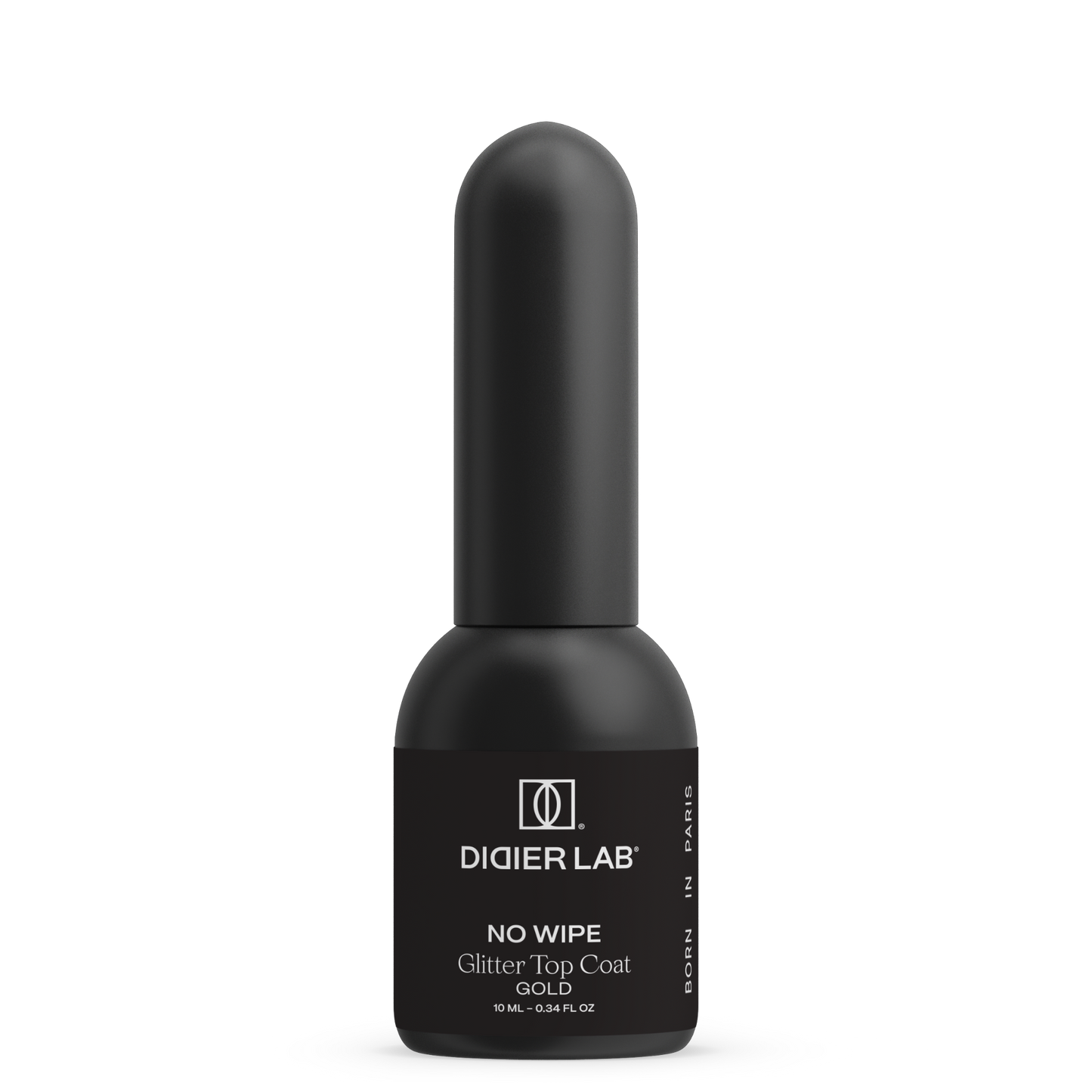 Gellak "Didier Lab", Glitter Top coat, gold, 10 ml