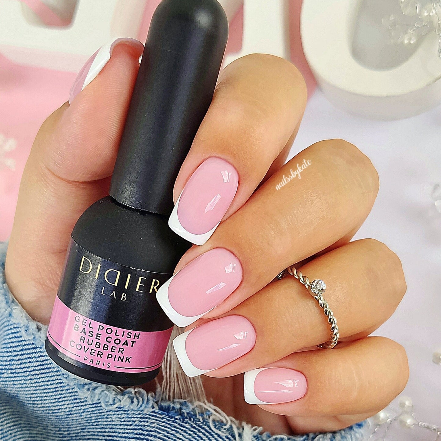Gellak, Rubber base coat, cover pink, 10ml