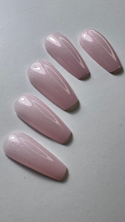 Gellak "Didier Lab", Glitter Top coat, pink, 10 ml