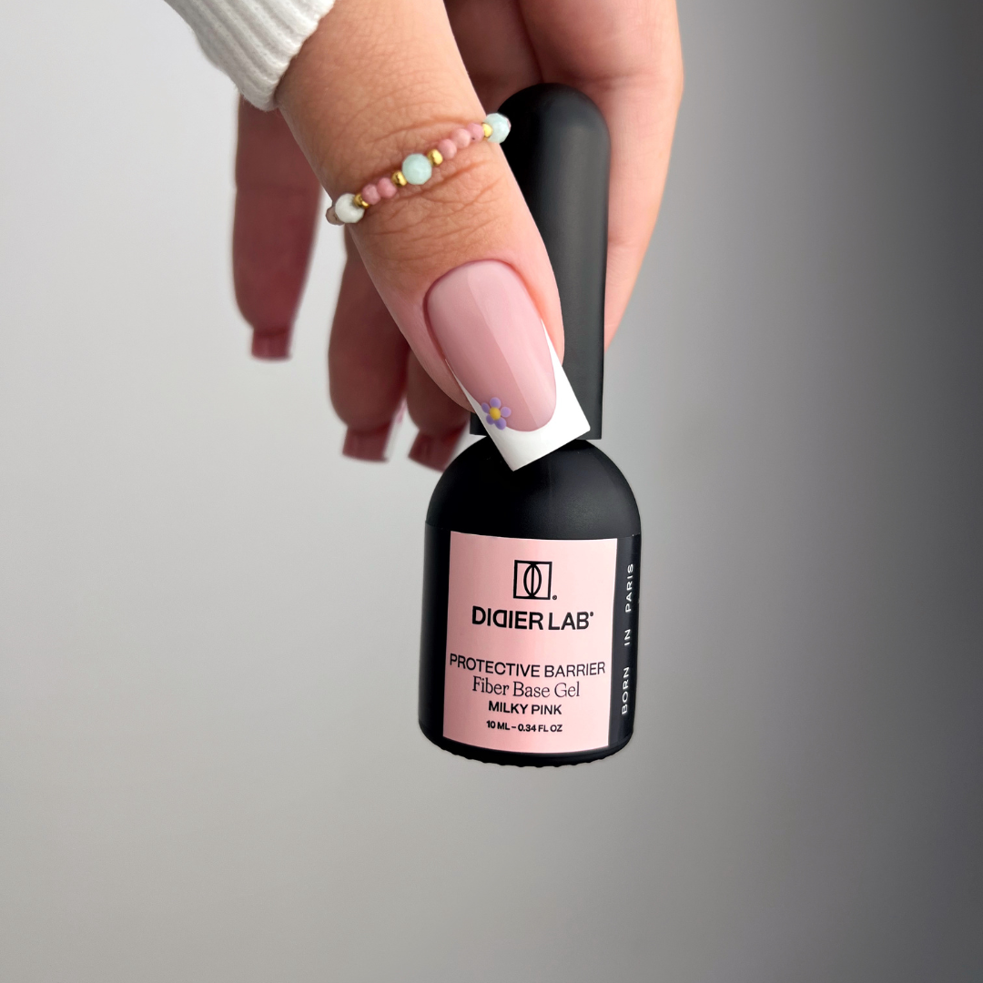 Fiber base gel "Didier Lab", Milky Pink, 10 ml