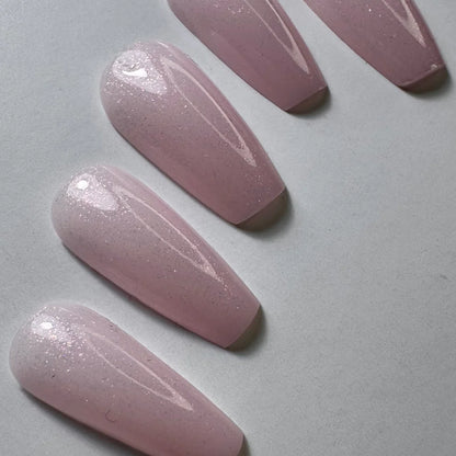 Gellak "Didier Lab", Glitter Top coat, pink, 10 ml