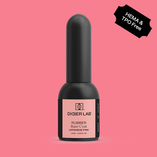 Rubber base coat, Japanese pink, 10ml
