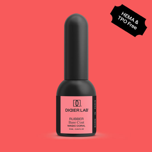 Rubber base coat, magic coral, 10ml