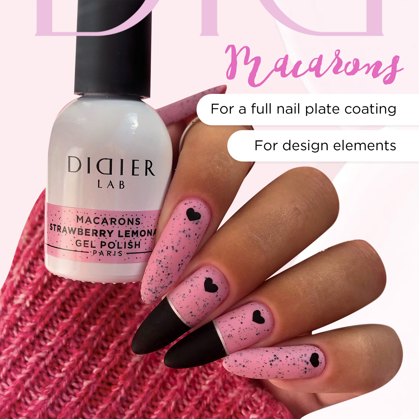 Gellak "Didier Lab", Macarons, Strawberry Lemonade 10 ml