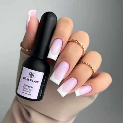Rubber base coat, icy lilac, 10ml