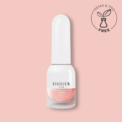 Green reactive, vegan nail polish "Didier Lab", sakura, 10ml
